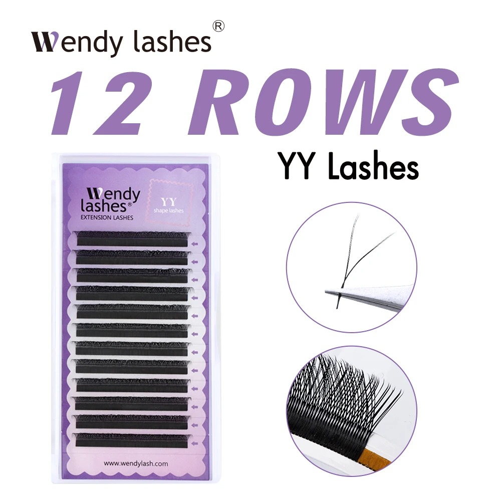 Eyelash Extension Human Hair - WENDY 2D YY Şekli C/D Kıvırmak