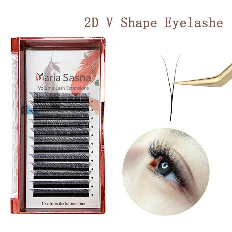 Eyelash Extension For Asian Eyes - MARIA 2D Y Şekli Kirpik El