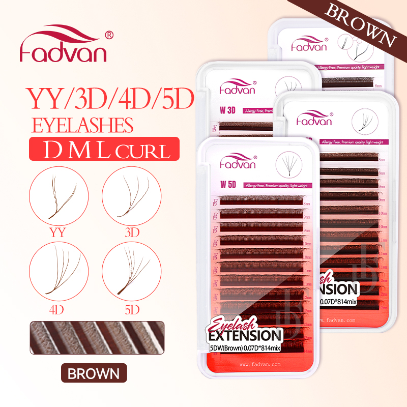 FADVAN Kahverengi 4D/3D/5D kir - Eyelash Extension For Asian Eyes incelemesi ve fiyatı